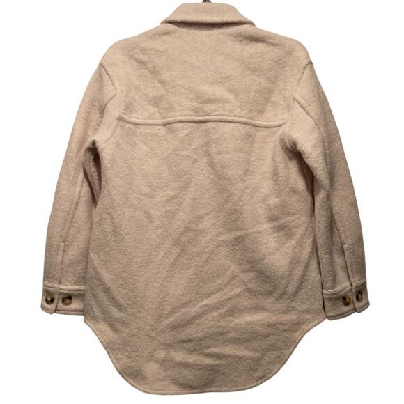 NWOT Aritzia Wilfred Free Ganna Shacket in Heather Bone - Picture 5 of 13